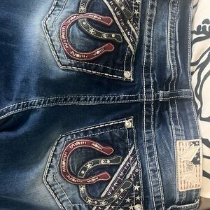 Miss Me Dark Blue Denim Jeans